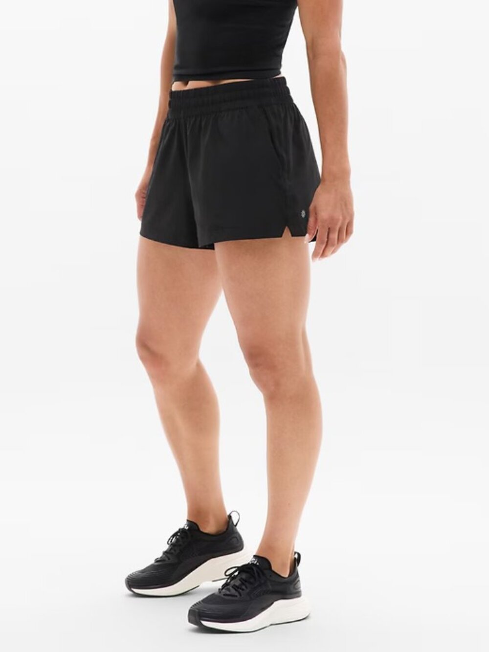 Athleta Hit Your Stride Run Shorts XL Black (#825599)